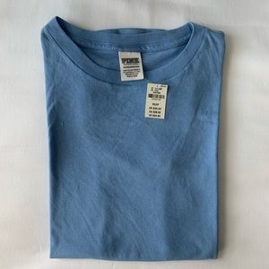 VS blue short sleeve shirt